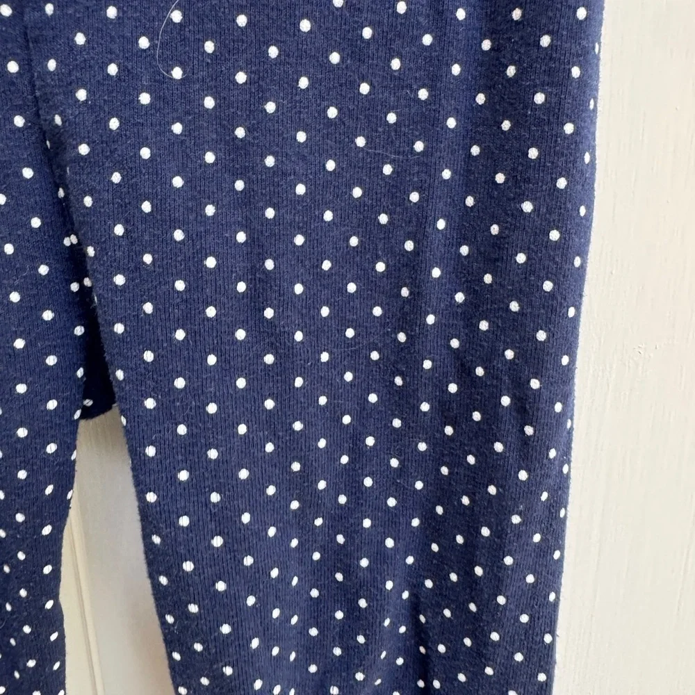 Baby GAP 3T Girls Navy and White Polka Dot Leggings Pants